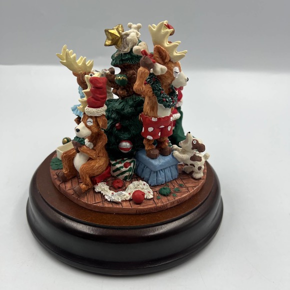 Vintage House Of Lloyd Wreck The Halls Christmas Santa Clause Reindeer NO Music - Picture 5 of 11